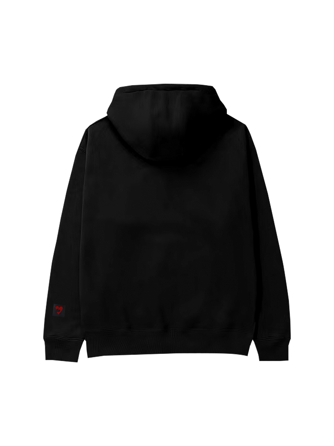 black hoodie font logo